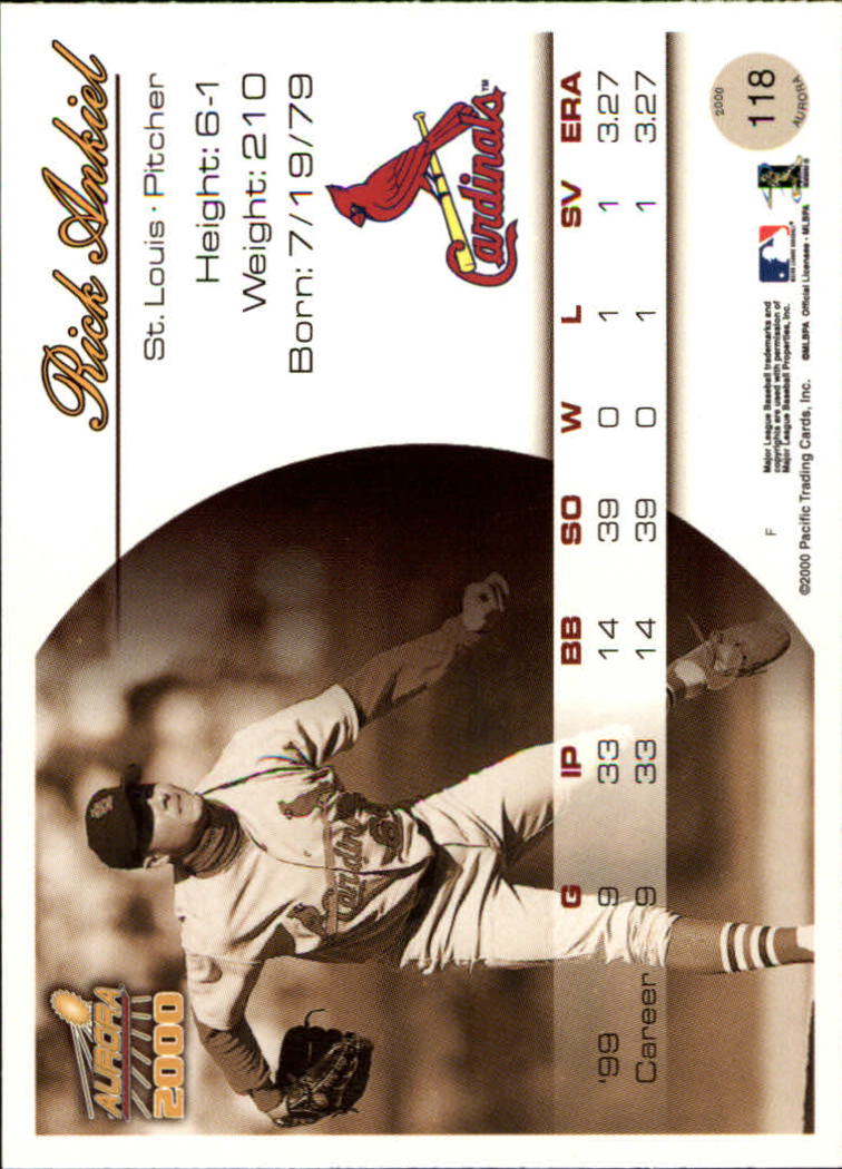 2000 Aurora Baseball Card Pick - Picture 223 of 281