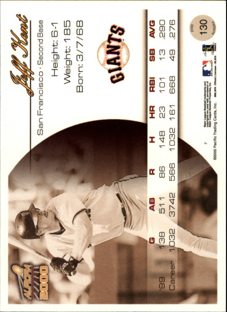 2000 Aurora Baseball Card Pick - Picture 241 of 281