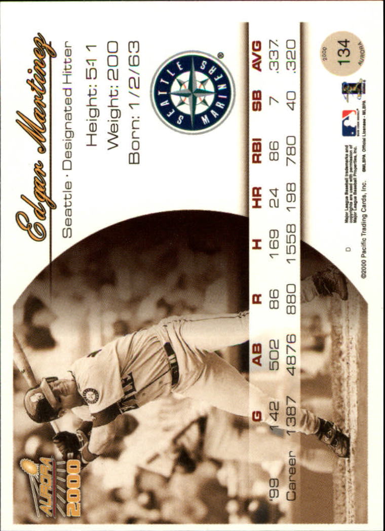 2000 Aurora Baseball Card Pick - Picture 251 of 281
