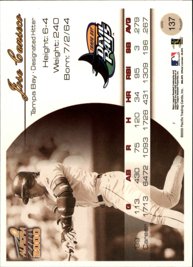 2000 Aurora Baseball Card Pick - Picture 257 of 281