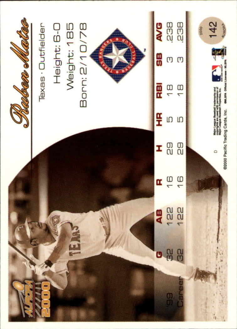2000 Aurora Baseball Card Pick - Picture 267 of 281