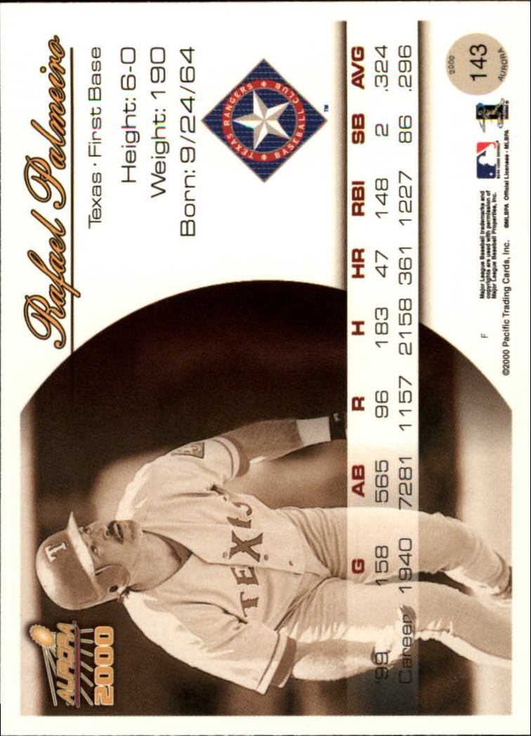 2000 Aurora Baseball Card Pick - Picture 269 of 281