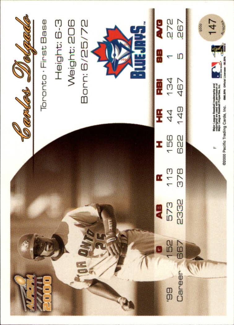 2000 Aurora Baseball Card Pick - Picture 275 of 281