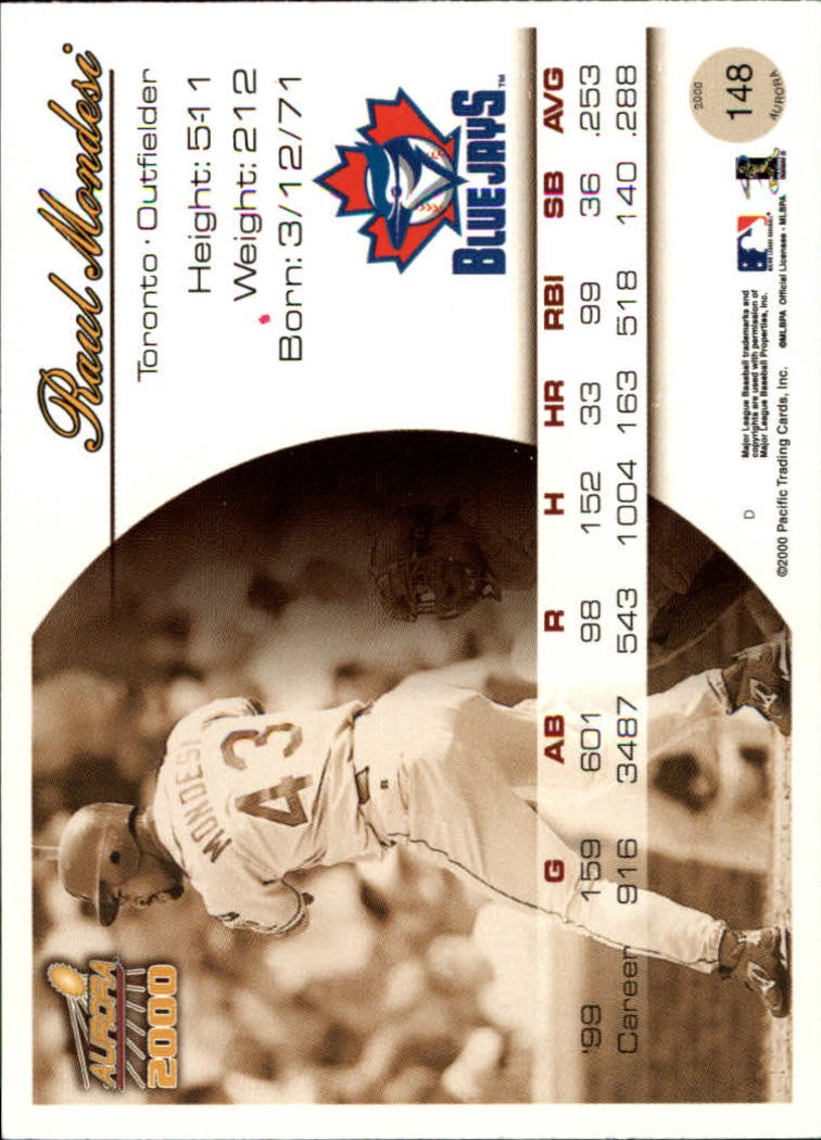 2000 Aurora Baseball Card Pick - Picture 277 of 281