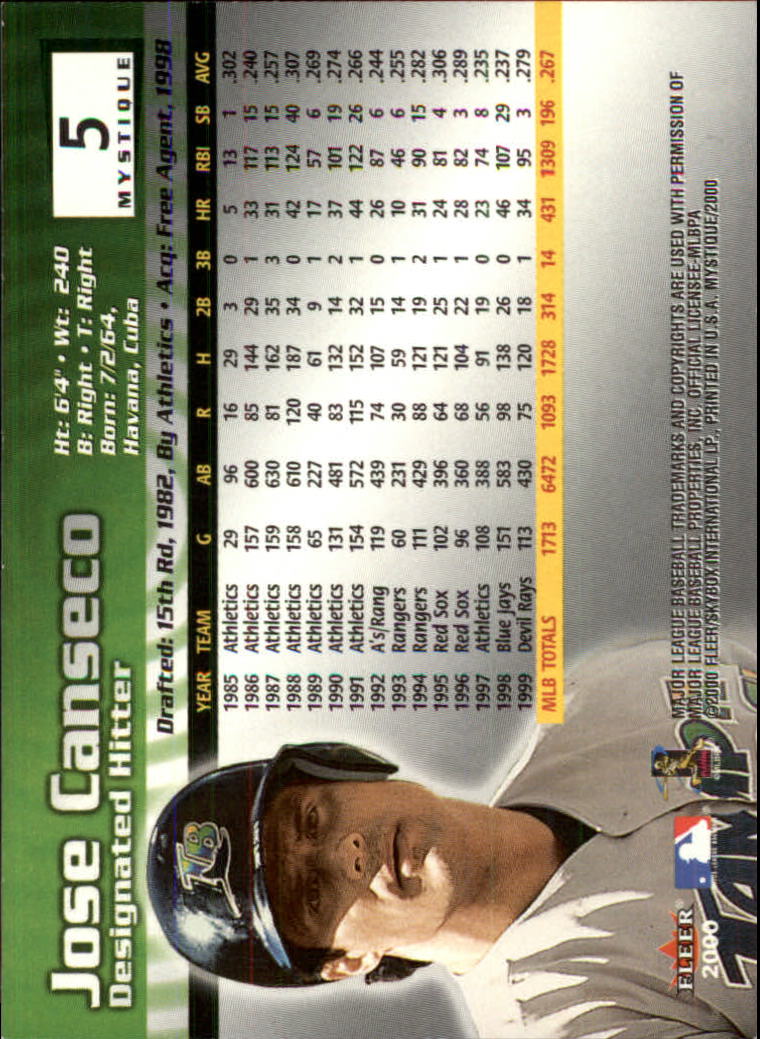 2000 Fleer Mystique Baseball "Main Set" Cards Veterans and Prospects - Picture 9 of 227
