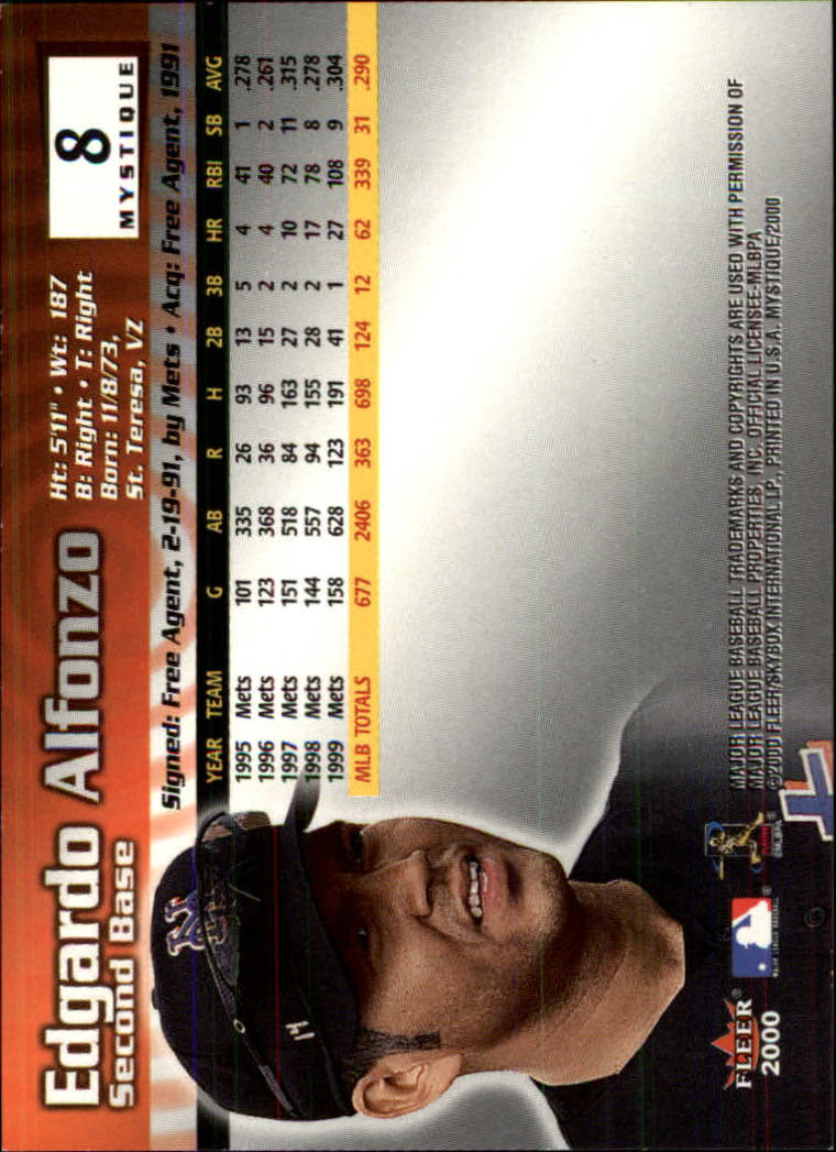 2000 Fleer Mystique Baseball "Main Set" Cards Veterans and Prospects - Picture 13 of 227
