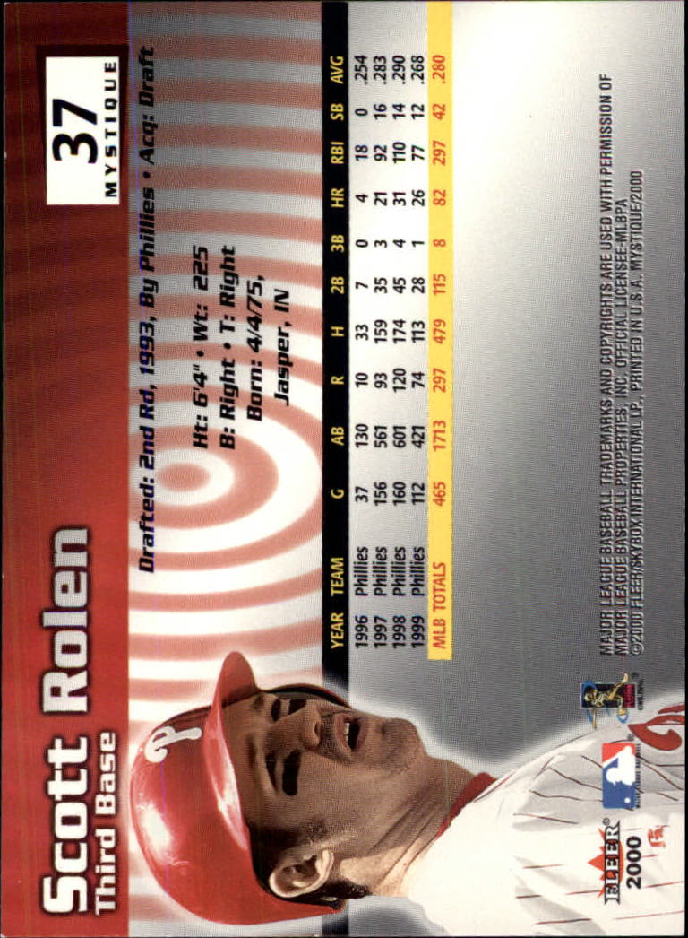 2000 Fleer Mystique Baseball "Main Set" Cards Veterans and Prospects - Picture 55 of 227
