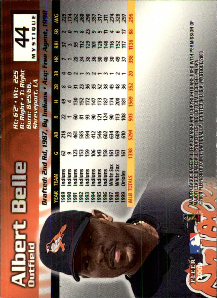 2000 Fleer Mystique Baseball "Main Set" Cards Veterans and Prospects - Picture 69 of 227