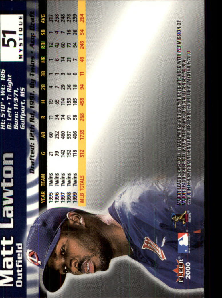 2000 Fleer Mystique Baseball "Main Set" Cards Veterans and Prospects - Picture 81 of 227