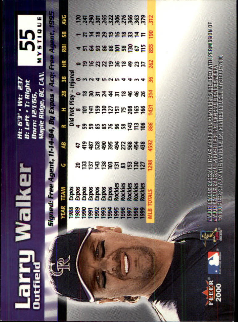 2000 Fleer Mystique Baseball "Main Set" Cards Veterans and Prospects - Picture 85 of 227