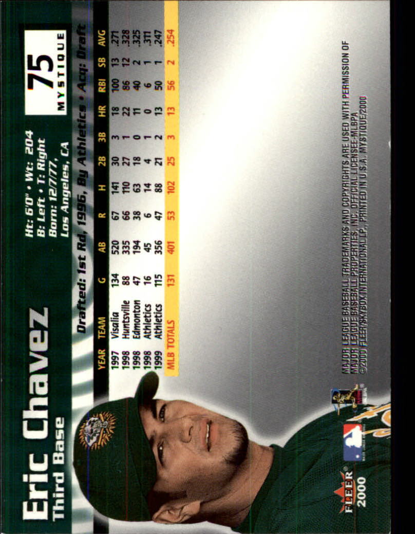 2000 Fleer Mystique Baseball "Main Set" Cards Veterans and Prospects - Picture 123 of 227