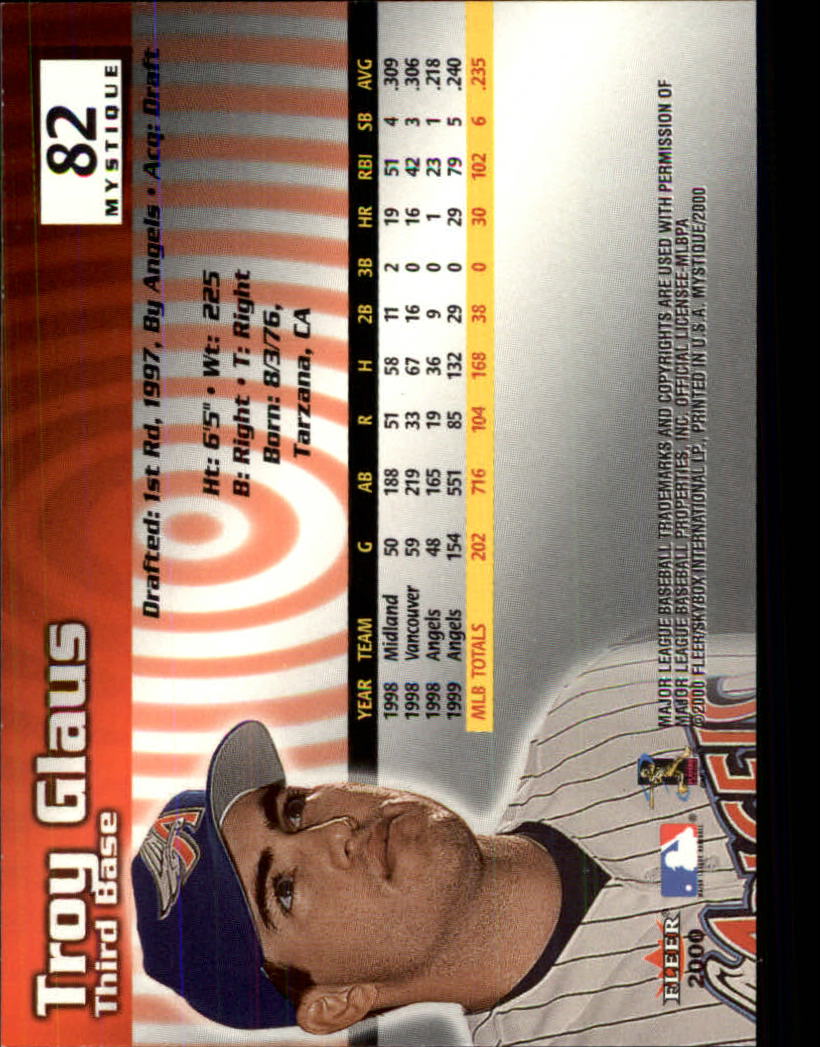2000 Fleer Mystique Baseball "Main Set" Cards Veterans and Prospects - Picture 137 of 227