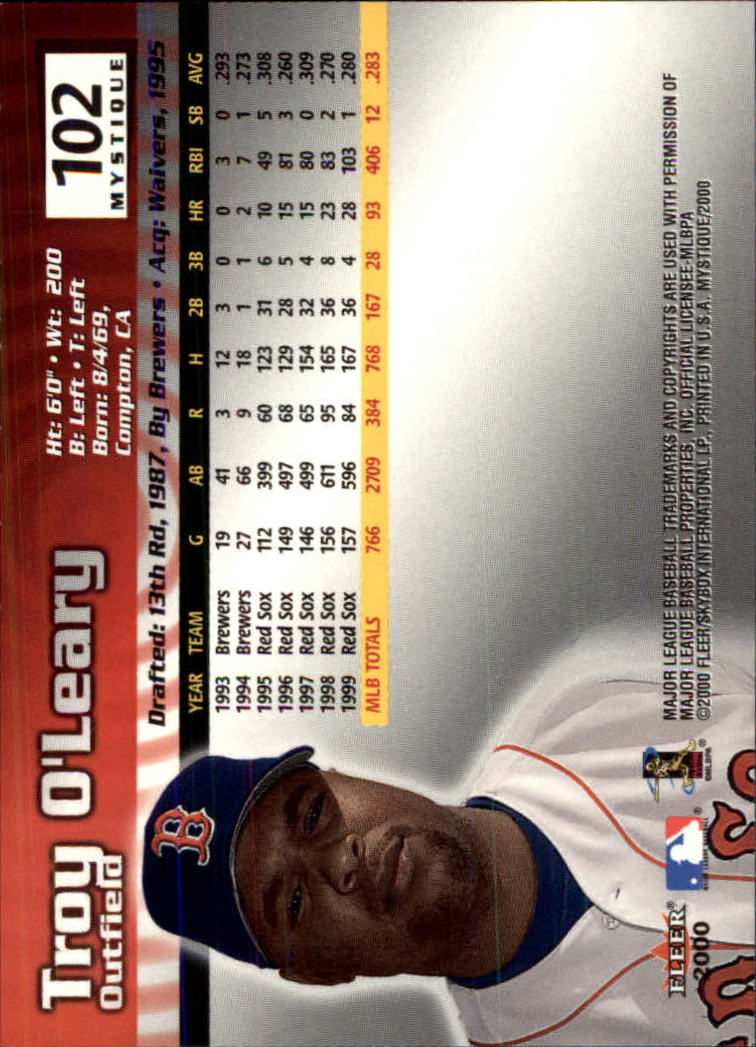 2000 Fleer Mystique Baseball "Main Set" Cards Veterans and Prospects - Picture 167 of 227