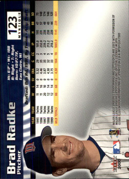 2000 Fleer Mystique Baseball "Main Set" Cards Veterans and Prospects - Picture 203 of 227