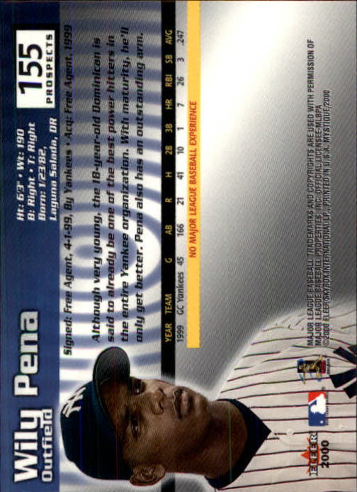 2000 Fleer Mystique Baseball "Main Set" Cards Veterans and Prospects - Picture 213 of 227