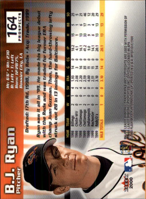 2000 Fleer Mystique Baseball "Main Set" Cards Veterans and Prospects - Picture 219 of 227