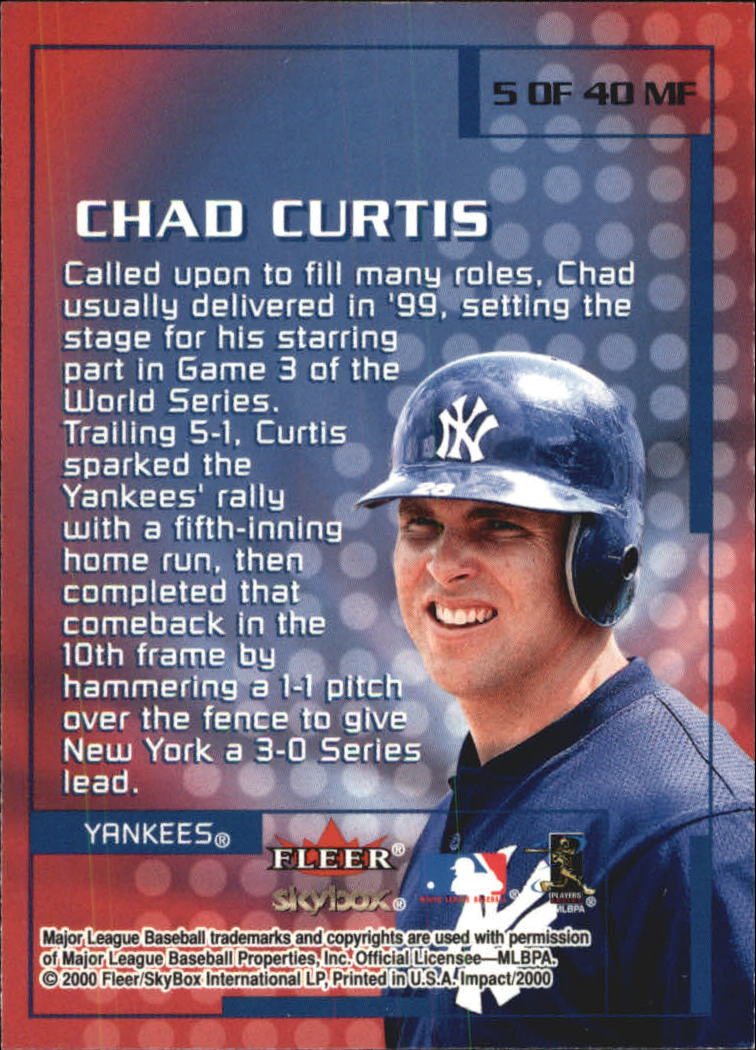 2000 Impact (Skybox) Baseball "Insert" Cards - Picture 11 of 89