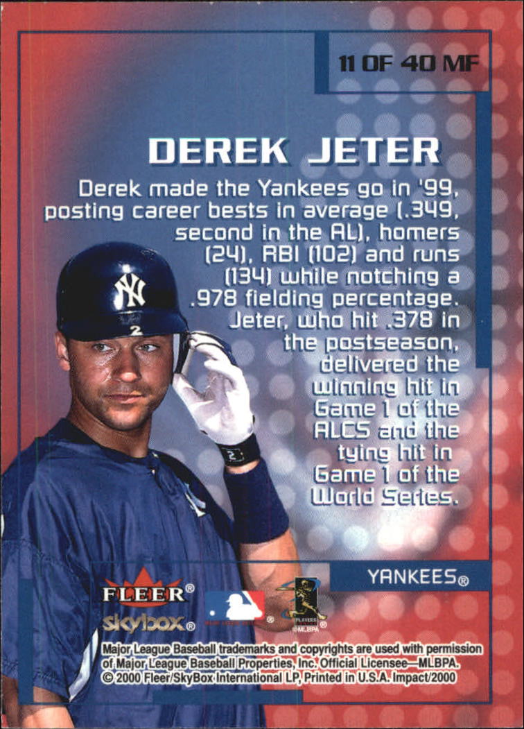 2000 Impact (Skybox) Baseball "Insert" Cards - Picture 21 of 89