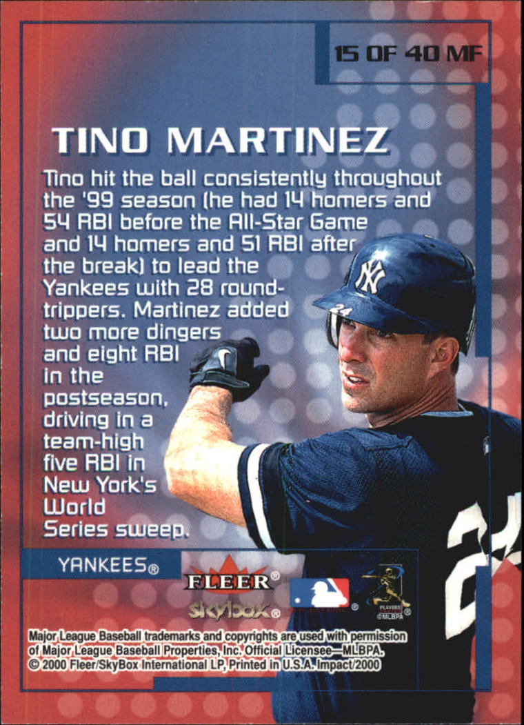2000 Impact (Skybox) Baseball "Insert" Cards - Picture 29 of 89