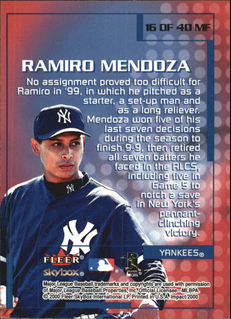 2000 Impact (Skybox) Baseball "Insert" Cards - Picture 31 of 89