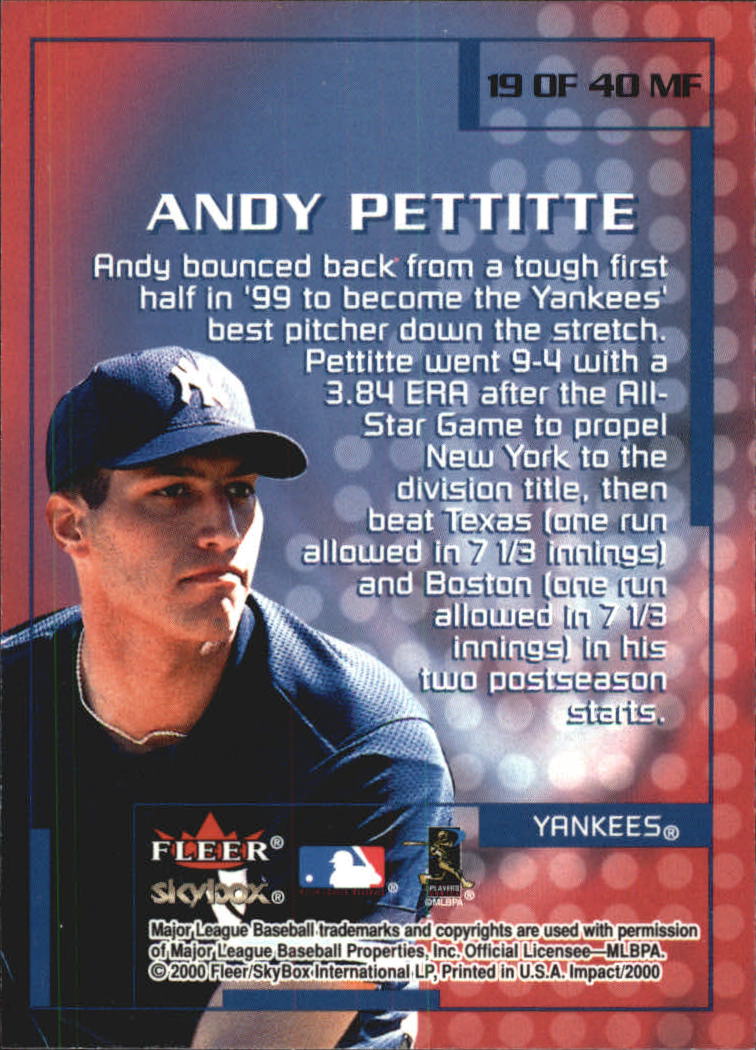2000 Impact (Skybox) Baseball "Insert" Cards - Picture 37 of 89