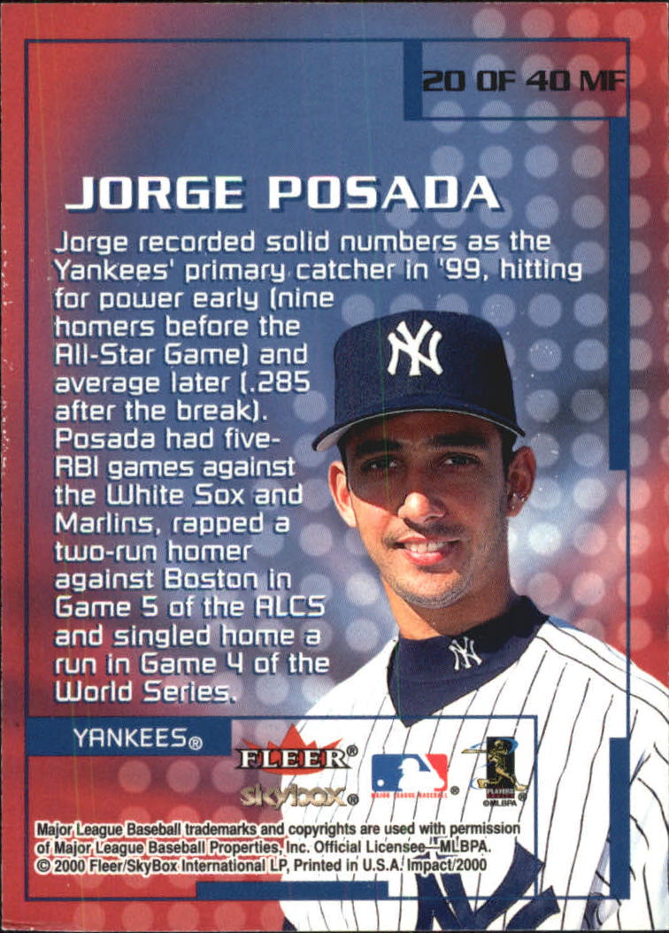 2000 Impact (Skybox) Baseball "Insert" Cards - Picture 39 of 89
