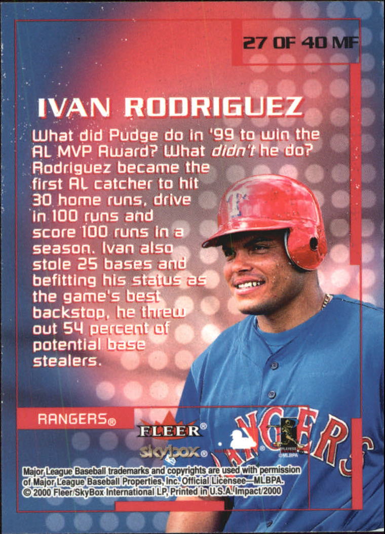2000 Impact (Skybox) Baseball "Insert" Cards - Picture 51 of 89