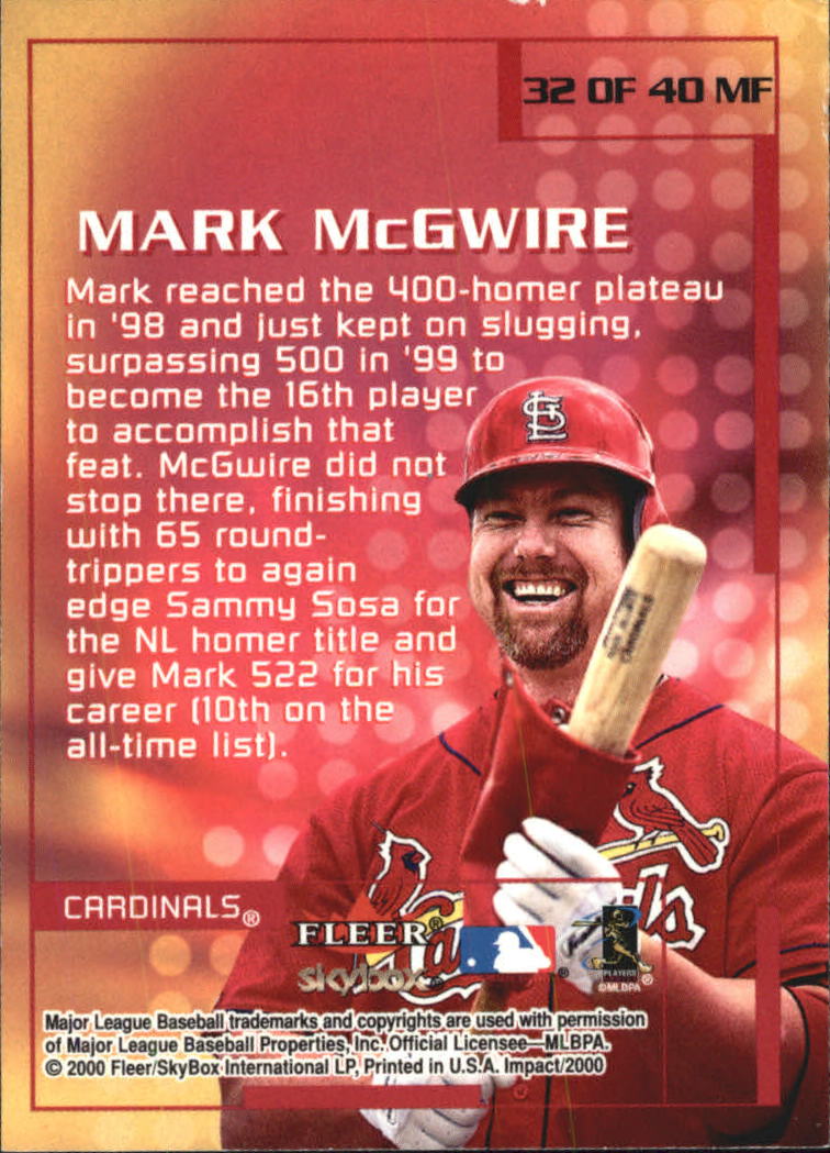 2000 Impact (Skybox) Baseball "Insert" Cards - Picture 61 of 89