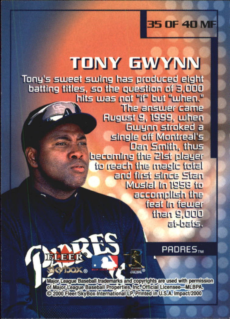 2000 Impact (Skybox) Baseball "Insert" Cards - Picture 67 of 89