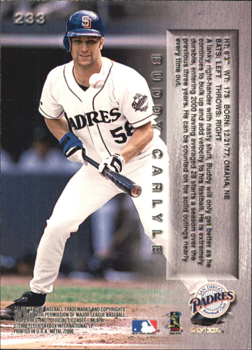 2000 Fleer Metal Baseball Card #1-250 - Choose Your Card - Picture 365 of 369