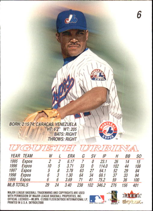 2000 Skybox Baseball "Main Set" Cards #1 to #200 Veterans - Picture 13 of 401