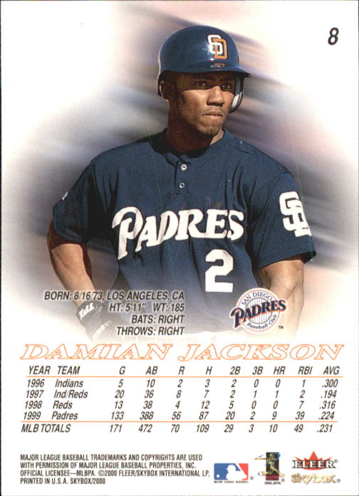 2000 Skybox Baseball "Main Set" Cards #1 to #200 Veterans - Picture 17 of 401