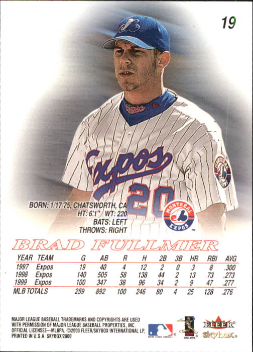 2000 Skybox Baseball "Main Set" Cards #1 to #200 Veterans - Picture 39 of 401