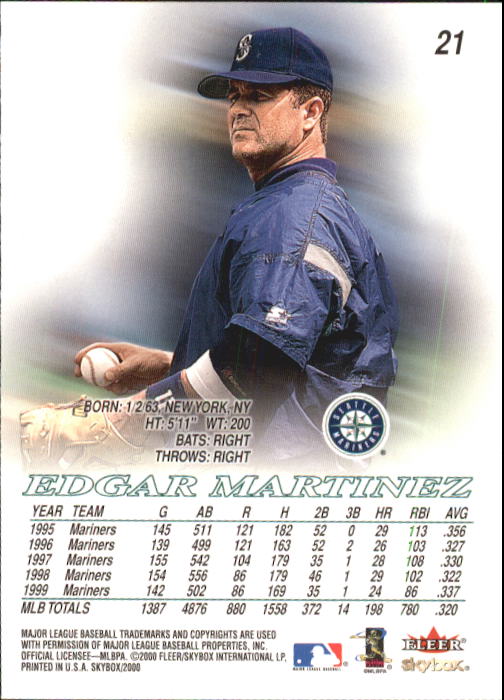 2000 Skybox Baseball "Main Set" Cards #1 to #200 Veterans - Picture 43 of 401