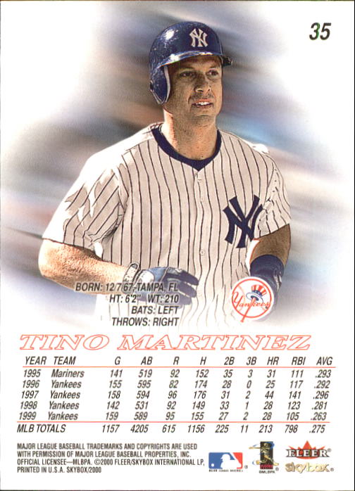 2000 Skybox Baseball "Main Set" Cards #1 to #200 Veterans - Picture 71 of 401