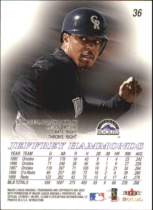 2000 Skybox Baseball "Main Set" Cards #1 to #200 Veterans - Picture 73 of 401