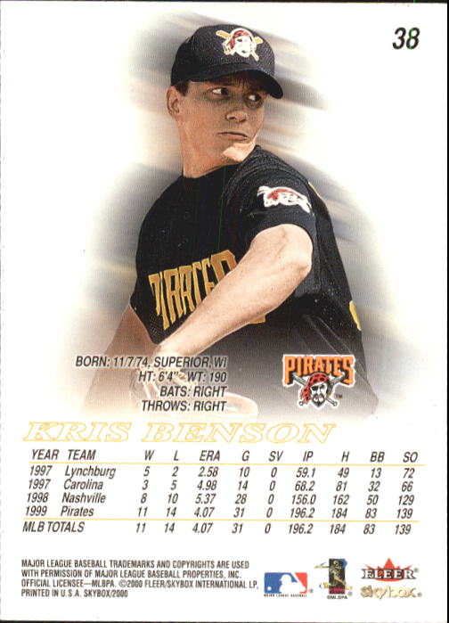 2000 Skybox Baseball "Main Set" Cards #1 to #200 Veterans - Picture 77 of 401