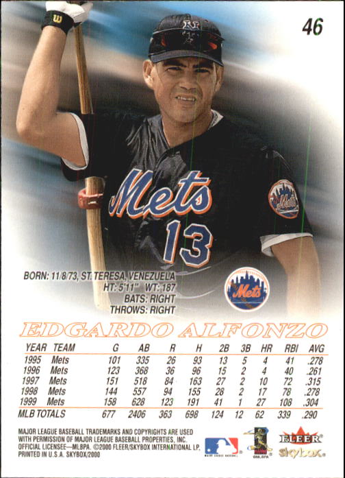 2000 Skybox Baseball "Main Set" Cards #1 to #200 Veterans - Picture 93 of 401