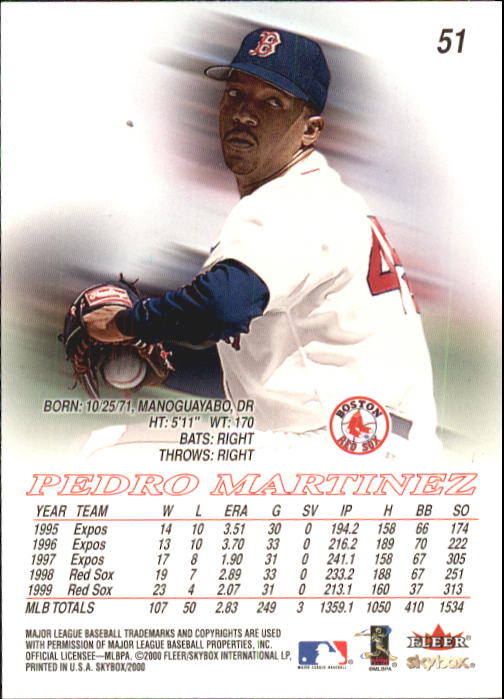 2000 Skybox Baseball "Main Set" Cards #1 to #200 Veterans - Picture 103 of 401