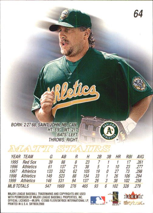 2000 Skybox Baseball "Main Set" Cards #1 to #200 Veterans - Picture 129 of 401