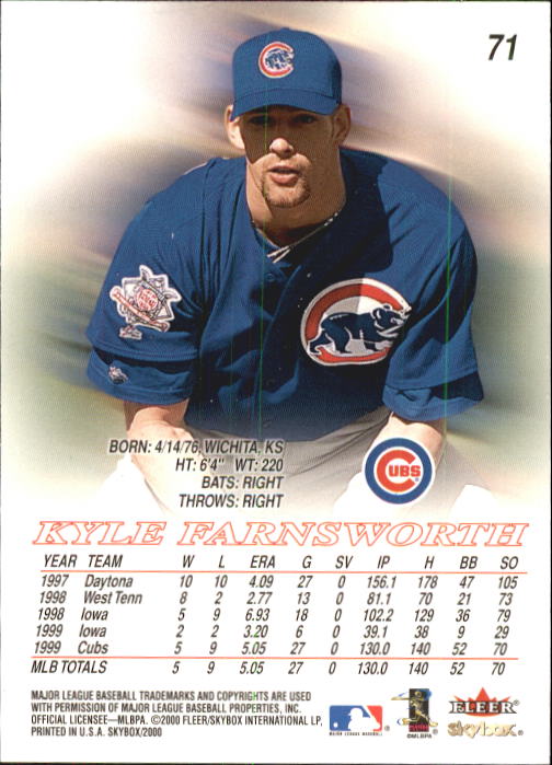 2000 Skybox Baseball "Main Set" Cards #1 to #200 Veterans - Picture 143 of 401