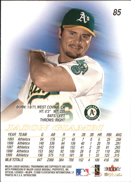 2000 Skybox Baseball "Main Set" Cards #1 to #200 Veterans - Picture 171 of 401