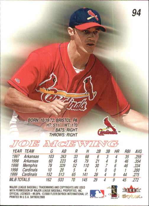 2000 Skybox Baseball "Main Set" Cards #1 to #200 Veterans - Picture 189 of 401