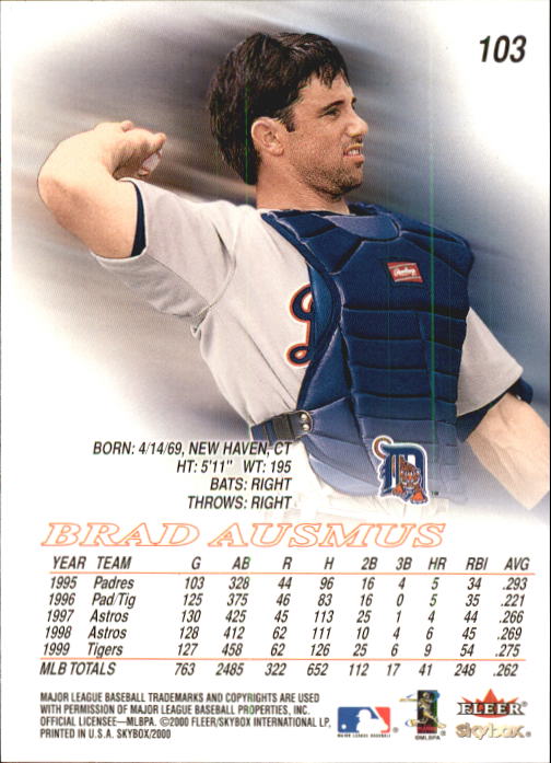 2000 Skybox Baseball "Main Set" Cards #1 to #200 Veterans - Picture 207 of 401