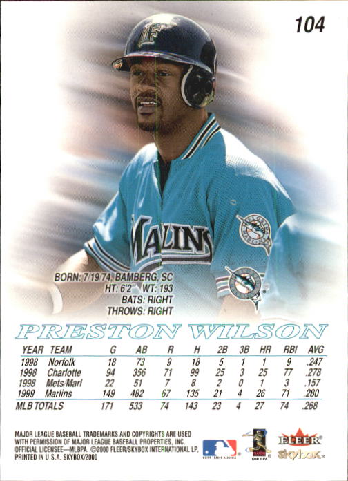 2000 Skybox Baseball "Main Set" Cards #1 to #200 Veterans - Picture 209 of 401