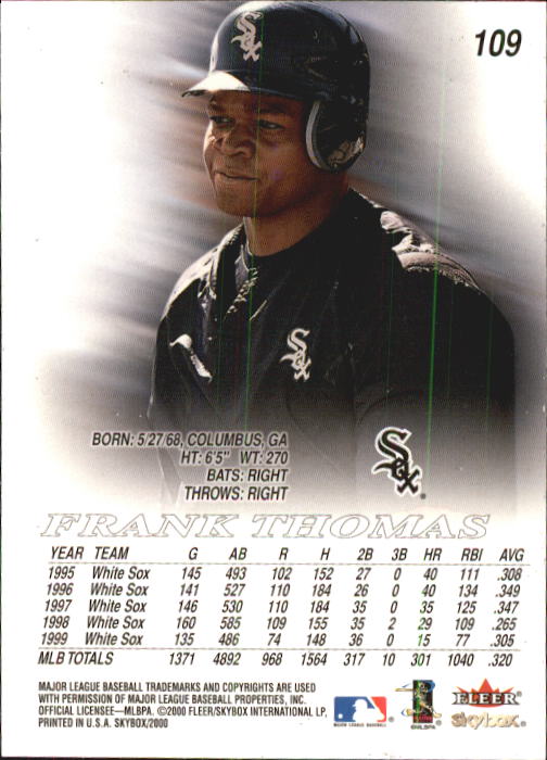2000 Skybox Baseball "Main Set" Cards #1 to #200 Veterans - Picture 219 of 401
