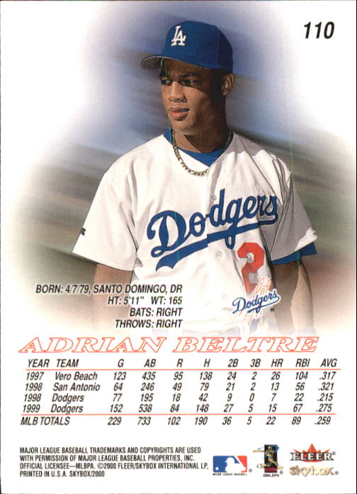 2000 Skybox Baseball "Main Set" Cards #1 to #200 Veterans - Picture 221 of 401