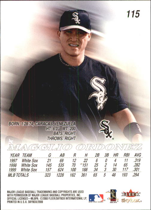 2000 Skybox Baseball "Main Set" Cards #1 to #200 Veterans - Picture 231 of 401