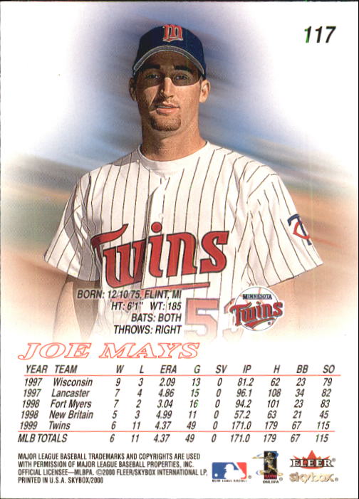 2000 Skybox Baseball "Main Set" Cards #1 to #200 Veterans - Picture 235 of 401