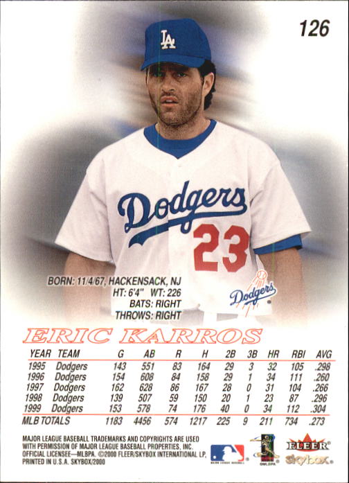 2000 Skybox Baseball "Main Set" Cards #1 to #200 Veterans - Picture 253 of 401